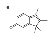 5-羟基-1,2,3,3-四甲基-3H-吲哚-1-鎓碘化物结构式