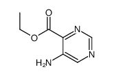 4-Pyrimidinecarboxylic acid, 5-amino-, ethyl ester Structure