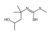 methyl N-(4-hydroxy-2-methylpentan-2-yl)carbamodithioate Structure