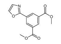 dimethyl 5-(1,3-oxazol-2-yl)benzene-1,3-dicarboxylate Structure