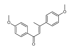 (2Z)-1,3-Bis(4-methoxyphenyl)-2-buten-1-one结构式