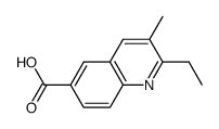 6-Quinolinecarboxylicacid,2-ethyl-3-methyl-(9CI) Structure