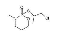 2-(2-chloro-1-methyl-ethylsulfanyl)-3-methyl-[1,3,2]oxazaphosphinane 2-oxide Structure