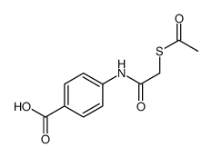 4-[(2-acetylsulfanylacetyl)amino]benzoic acid Structure