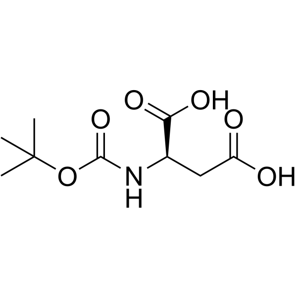 Boc-D-天冬氨酸结构式