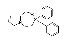 4-Allyl-7,7-diphenyl-1,4-oxazepane结构式