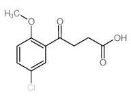 4-(5-氯-2-甲氧基-苯基)-4-氧代-丁酸结构式