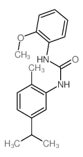1-(5-Isopropyl-2-methylphenyl)-3-(2-methoxyphenyl)urea结构式