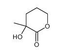 3-hydroxy-3-methyltetrahydro-2H-pyran-2-one Structure