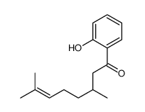 1-(2-hydroxyphenyl)-3,7-dimethyloct-6-en-1-one Structure