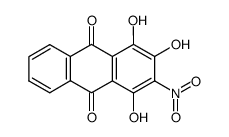 1,2,4-trihydroxy-3-nitro-anthraquinone结构式
