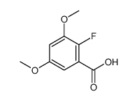 2-氟-3,5-二甲氧基苯甲酸结构式