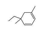 5-ethyl-1,5-dimethyl-cyclohexa-1,3-diene结构式