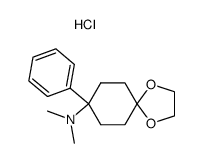 4-dimethylamino-4-phenylcyclohexanone, ethylene ketal hydrochloride结构式