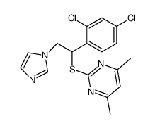 2-[1-(2,4-dichloro-phenyl)-2-imidazol-1-yl-ethylsulfanyl]-4,6-dimethyl-pyrimidine结构式