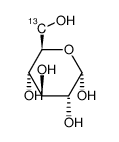 α-D-(6-13C)-glucopyranose结构式
