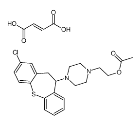 (E)-but-2-enedioic acid,2-[4-(3-chloro-5,6-dihydrobenzo[b][1]benzothiepin-6-yl)piperazin-1-yl]ethyl acetate结构式