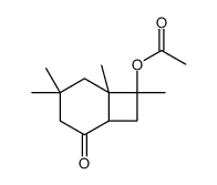 7-Acetoxy-4,4,6,7-tetramethylbicyclo[4,2,0]octan-2-one structure