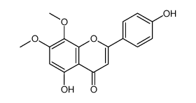 4',5-dihydroxy-7,8-dimethoxyflavone Structure