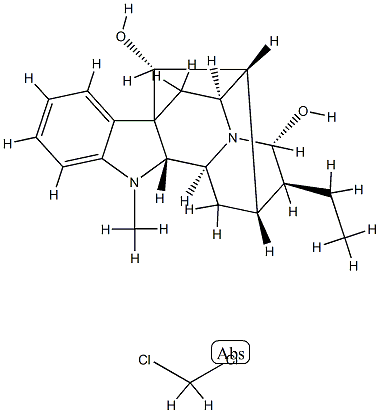 ajmalan-17(R),21α-diol, compound with dichloromethane (1:1) structure