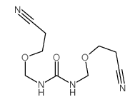 1,3-bis(2-cyanoethoxymethyl)urea结构式