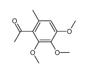1-(2,3,4-trimethoxy-6-methylphenyl)ethanone结构式