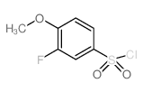 3-Fluoro-4-methoxybenzene-1-sulfonyl chloride Structure