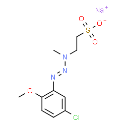 sodium 2-[3-(5-chloro-2-methoxyphenyl)-1-methyltriazen-2-yl]ethanesulphonate Structure