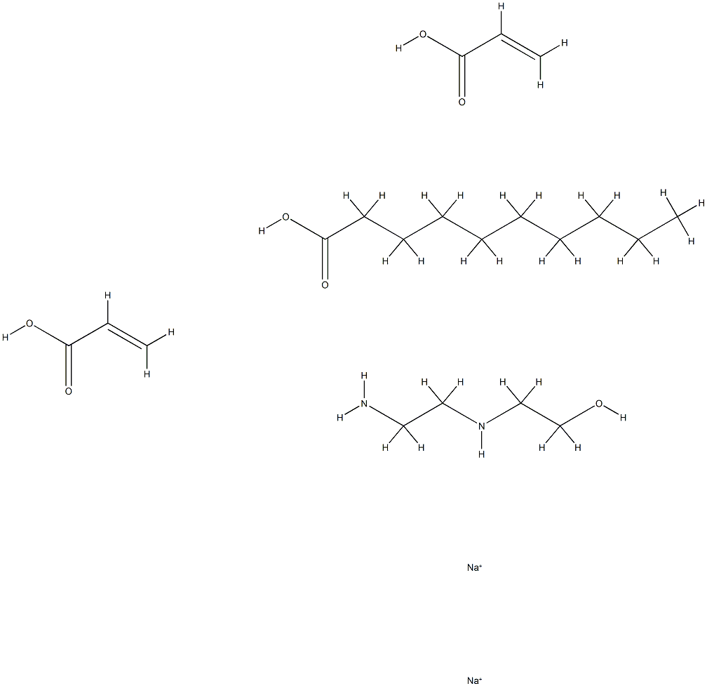 烷化丙烯酸的反应产物的二钠盐结构式
