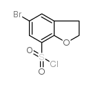 5-BROMO-2,3-DIHYDROBENZO[B]FURAN-7-SULFONYL CHLORIDE Structure