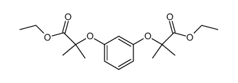 diethyl 2,2'-(1,3-phenylenebis(oxy))bis(2-methylpropanoate)结构式