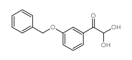 2-(3-(BENZYLOXY)PHENYL)-2-OXOACETALDEHYDE HYDRATE Structure