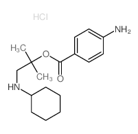 2-Propanol,1-(cyclohexylamino)-2-methyl-, 2-(4-aminobenzoate), hydrochloride (1:1)结构式