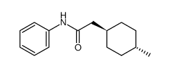trans-4-Methyl-cyclohexylessigsaeureanilid结构式