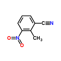 2-甲基-3-硝基苯甲腈结构式