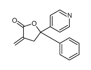 3-methylidene-5-phenyl-5-pyridin-4-yloxolan-2-one结构式