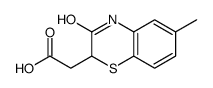 2-(6-methyl-3-oxo-4H-1,4-benzothiazin-2-yl)acetic acid结构式
