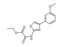 [[4-(3-Methoxyphenyl)thiazol-2-yl]amino]oxoacetic acid ethyl ester结构式