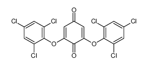 2,6-bis(2,4,6-trichlorophenoxy)cyclohexa-2,5-diene-1,4-dione Structure