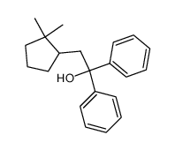 1,1-diphenyl-2-(2,2-dimethylcyclopentyl)ethanol结构式