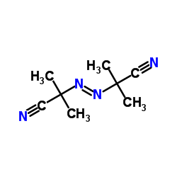 2,2'-Azobis(2-methylpropionitrile) structure