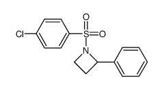 1-(4-chlorophenyl)sulfonyl-2-phenylazetidine结构式