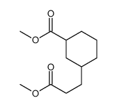 methyl 3-(3-methoxy-3-oxopropyl)cyclohexane-1-carboxylate Structure