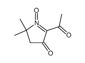 3H-Pyrrol-3-one, 2-acetyl-4,5-dihydro-5,5-dimethyl-, 1-oxide (9CI)结构式