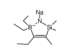 4,5,5-triethyl-2,5-dihydro-2,2,3-trimethyl-1-sodio-1,2,5-azoniasilaboratol Structure