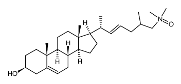 (22E,25R,S)-26-(dimethylamino)cholesta-5,22-dien-3β-ol N-oxide结构式
