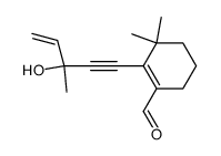 rac-5-(6,6-dimethyl-2-formyl-1-cyclohexen-1-yl)-3-methyl-3-hydroxy-1-penten-4-yne Structure