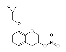 3,4-dihydro-8-(2,3-epoxy)propoxy-3-nitroxy-2H-1-benzopyran结构式