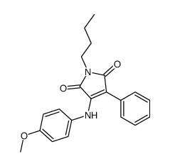 1-butyl-3-(4-methoxyanilino)-4-phenylpyrrole-2,5-dione Structure
