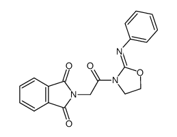 N-phthaloylglycine-2-phenyliminooxazolidine Structure